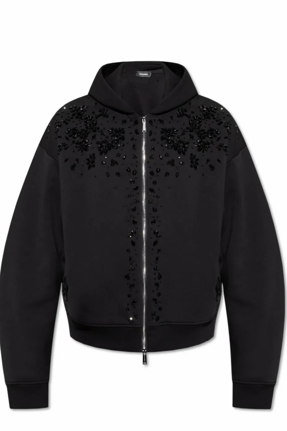 Dsquared2 CZARNY Bluza z kryształami