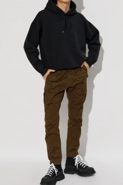 Dsquared2 CZARNY Bluza z kapturem