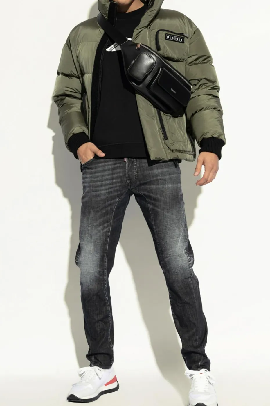 Dsquared2 CZARNY Bluza z logo