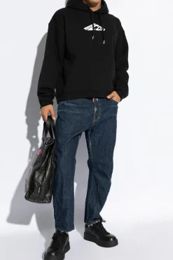 Dsquared2 CZARNY Bluza z logo