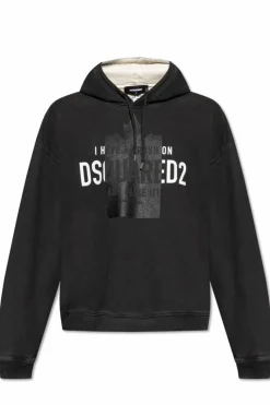 Dsquared2 CZARNY Bluza z logo