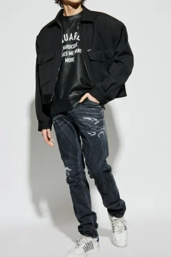 Dsquared2 CZARNY Bluza z logo