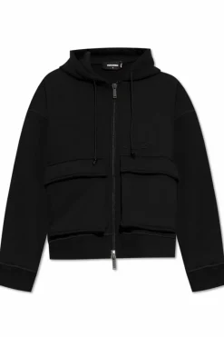 Dsquared2 CZARNY Bluza z logo