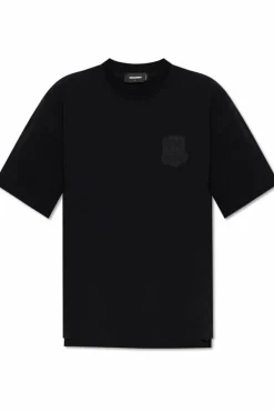Dsquared2 CZARNY Bluza z naszywką
