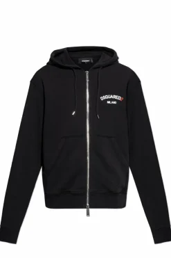 Dsquared2 CZARNY Bluza zapinana na zamek