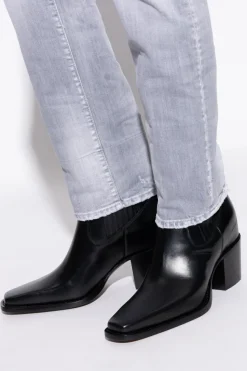 Dsquared2 CZARNY Botki na obcasie