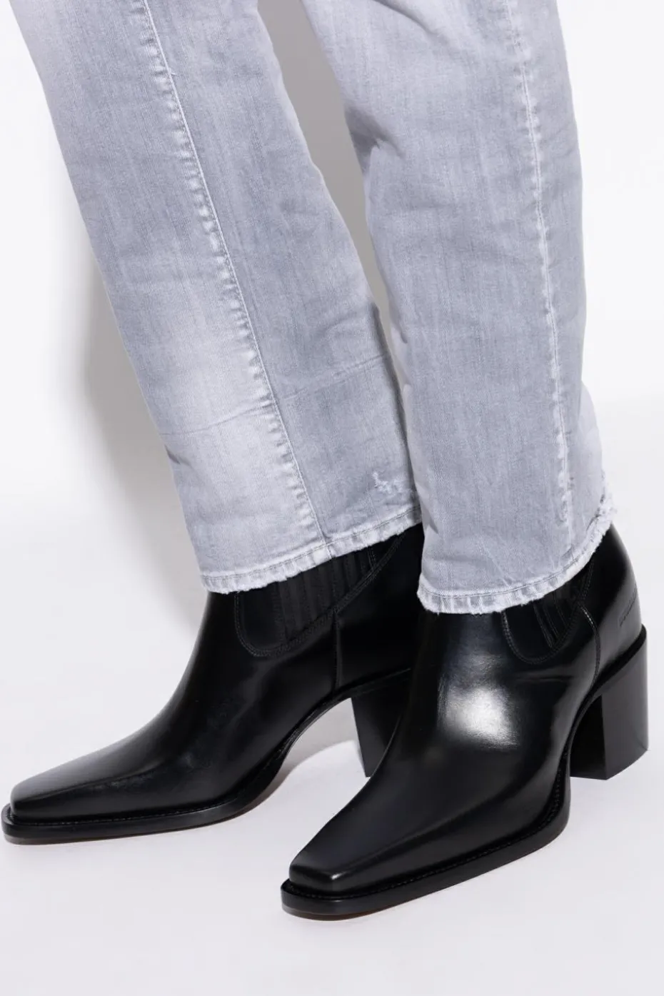 Dsquared2 CZARNY Botki na obcasie