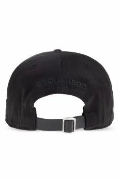 Dsquared2 CZARNY Czapka z daszkiem