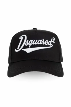 Dsquared2 CZARNY Czapka z daszkiem