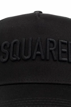 Dsquared2 CZARNY Czapka z daszkiem