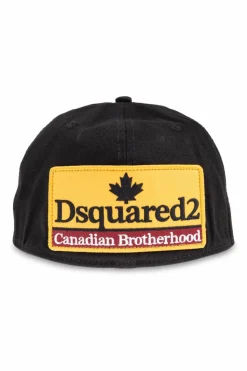 Dsquared2 CZARNY Czapka z daszkiem