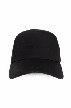 Dsquared2 CZARNY Czapka z daszkiem