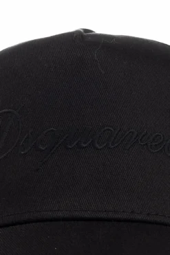 Dsquared2 CZARNY Czapka z daszkiem
