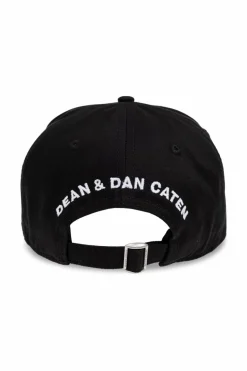 Dsquared2 CZARNY Czapka z daszkiem