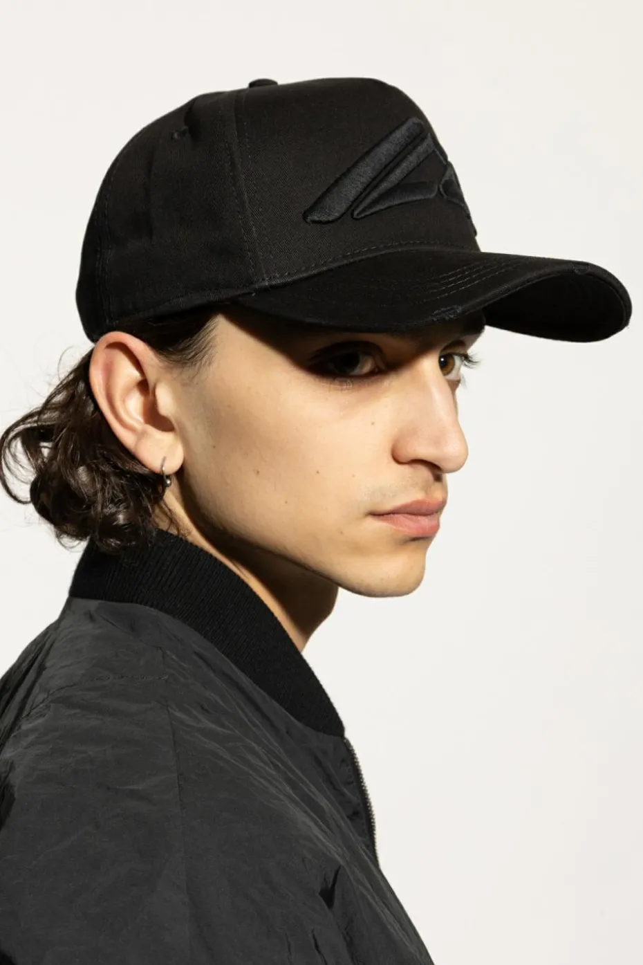 Dsquared2 CZARNY Czapka z daszkiem