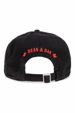 Dsquared2 CZARNY Czapka z daszkiem