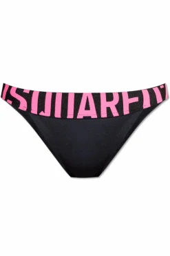 Dsquared2 CZARNY Dół od kostiumu kąpielowego