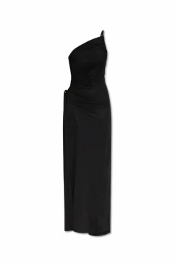 Dsquared2 CZARNY Drapowana sukienka