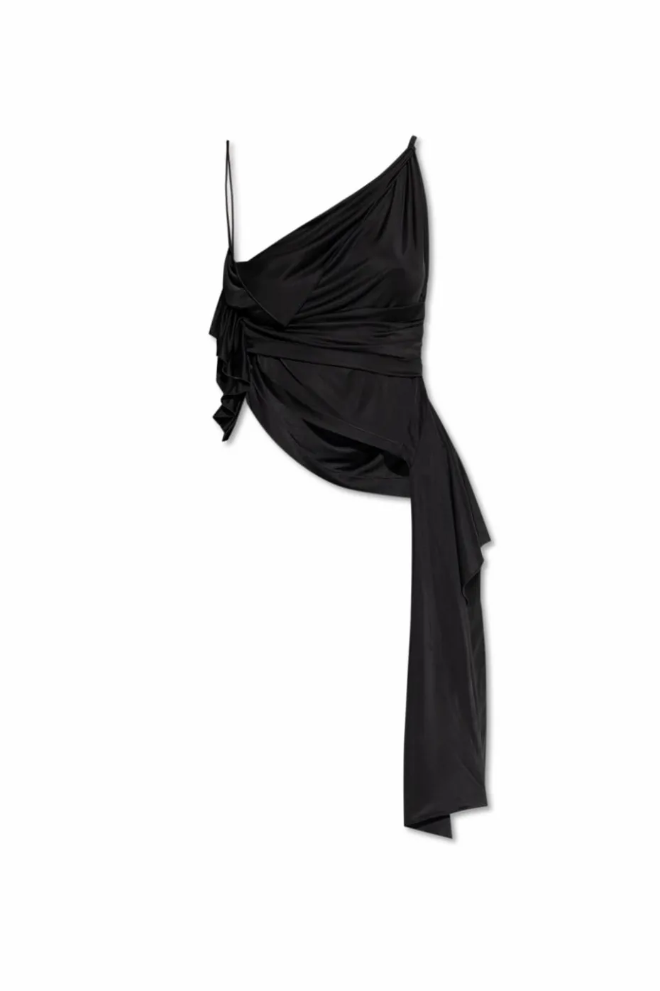 Dsquared2 CZARNY Drapowany top