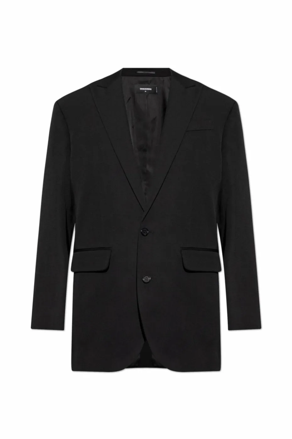 Dsquared2 CZARNY Dwurzędowa marynarka