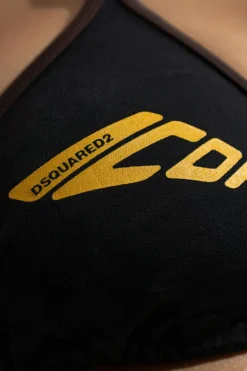 Dsquared2 CZARNY Góra od kostiumu kąpielowego
