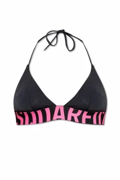Dsquared2 CZARNY Góra od kostiumu kąpielowego