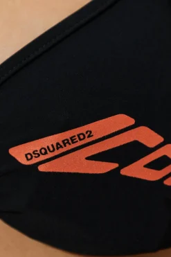 Dsquared2 CZARNY Góra od kostiumu kąpielowego