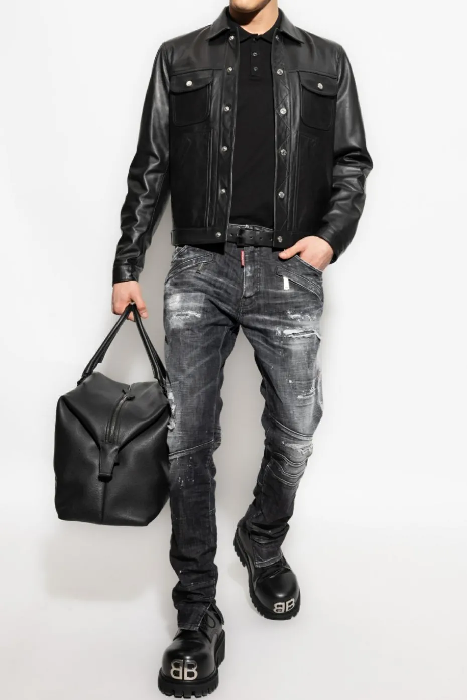 Dsquared2 CZARNY Jeansy `Cool Guy`