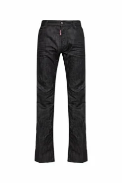 Dsquared2 CZARNY Jeansy z zamkami