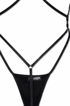Dsquared2 CZARNY Jednoczęściowy kostium kąpielowy