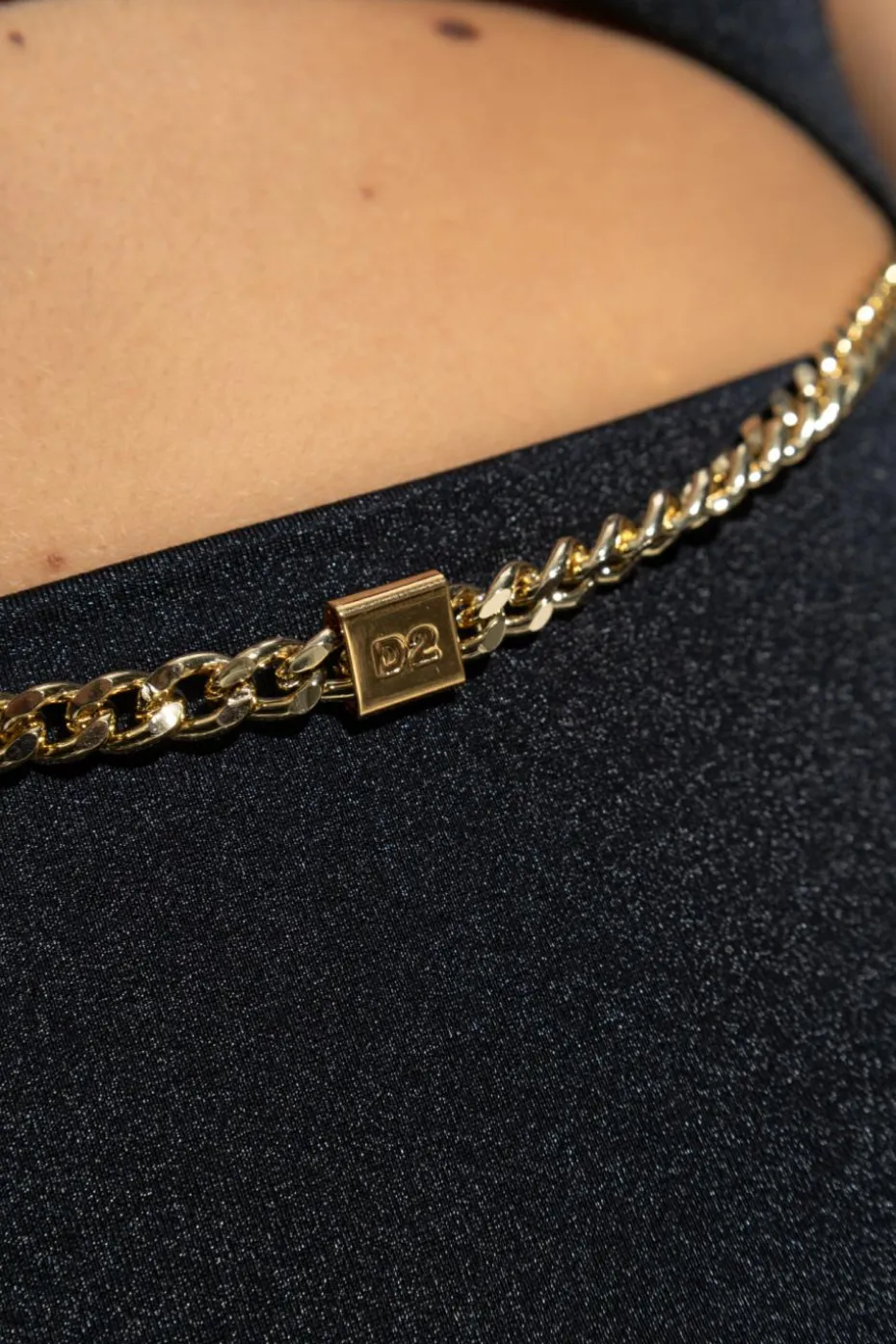 Dsquared2 CZARNY Jednoczęściowy kostium kąpielowy