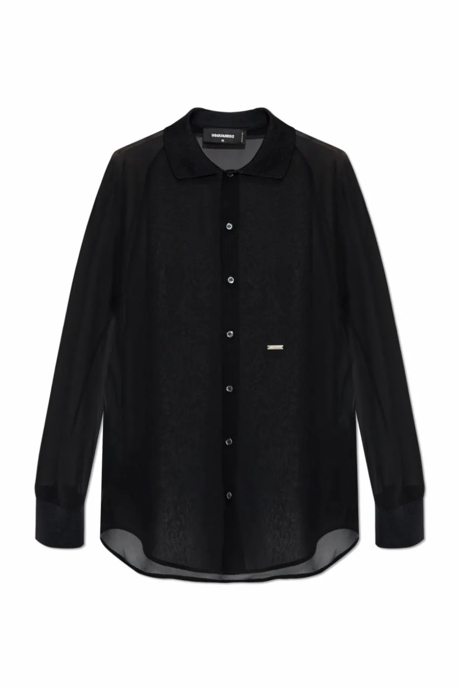 Dsquared2 CZARNY Jedwabna koszula