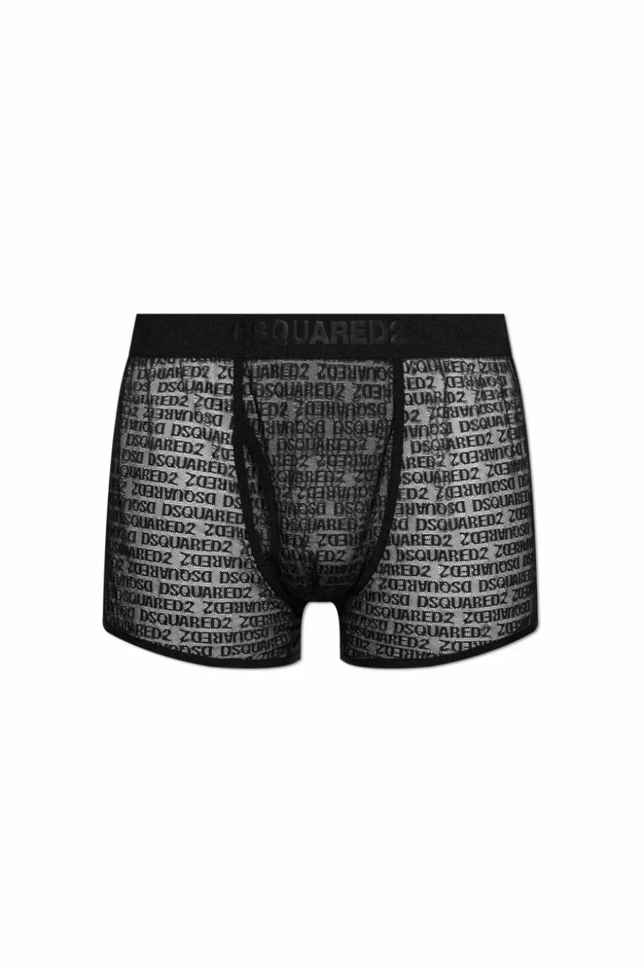 Dsquared2 CZARNY Koronkowe bokserki