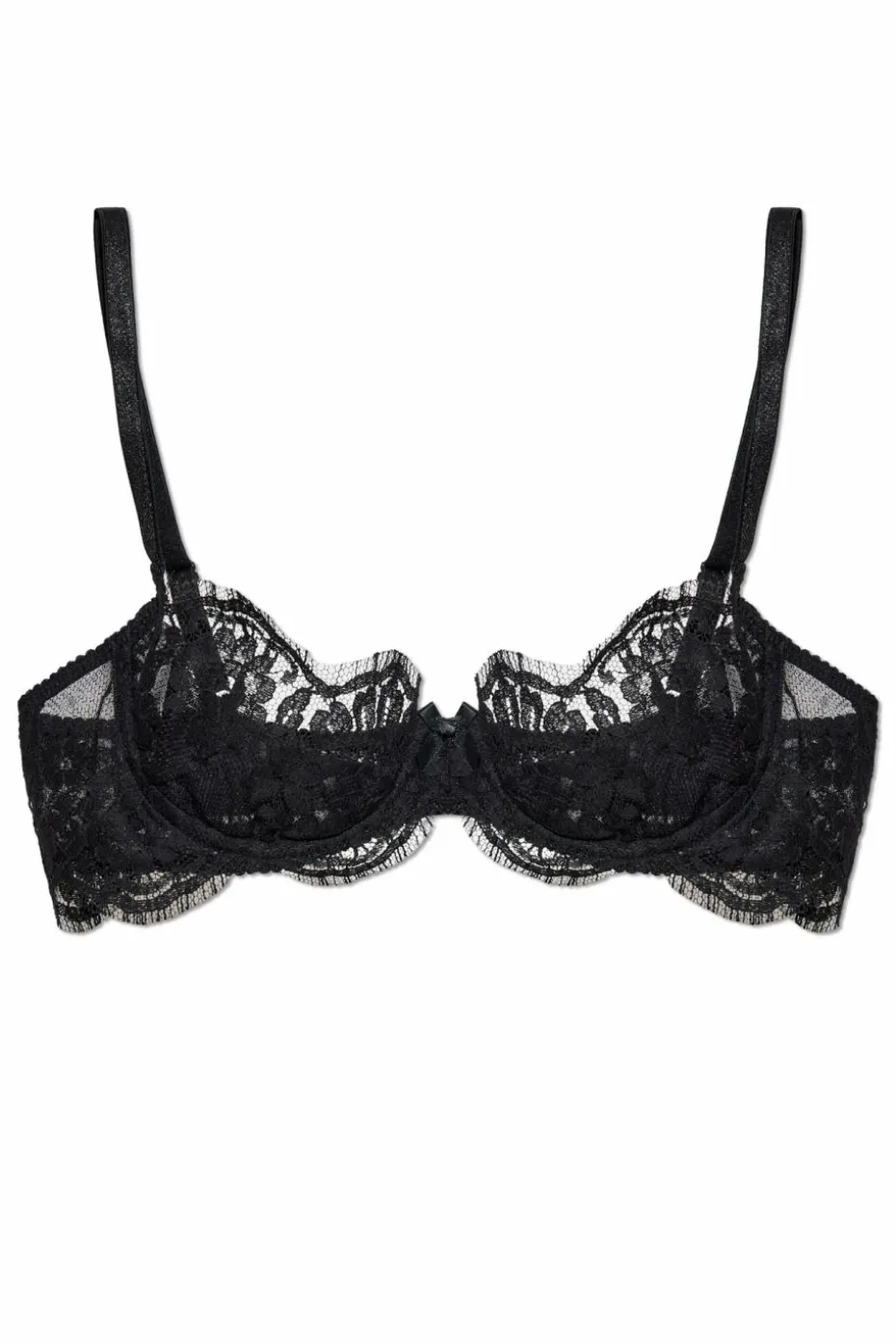 Dsquared2 CZARNY Koronkowy biustonosz