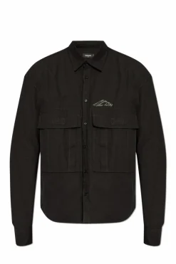Dsquared2 CZARNY Koszula z logo