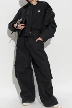 Dsquared2 CZARNY Kurtka z kołnierzem