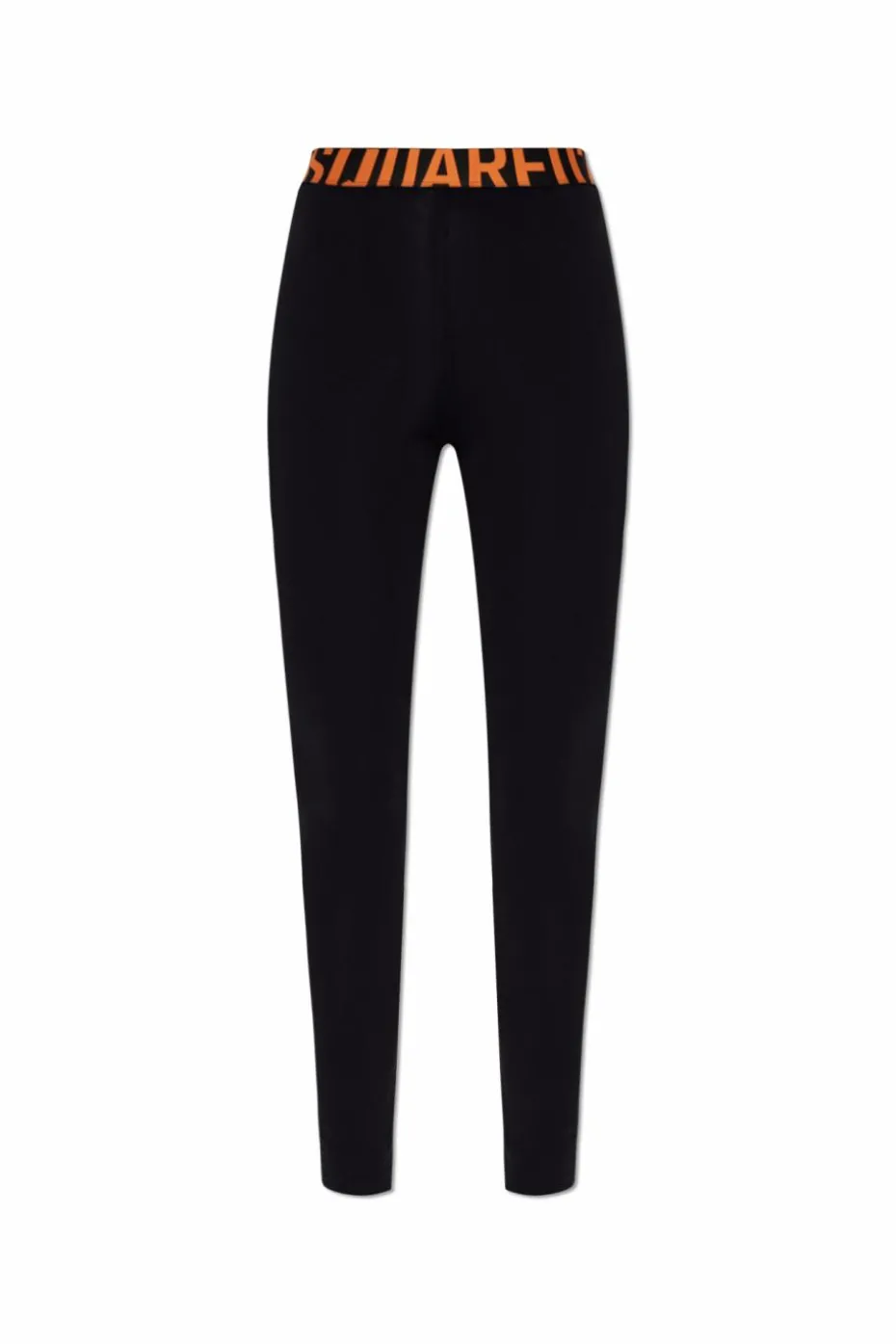 Dsquared2 CZARNY Legginsy z logo