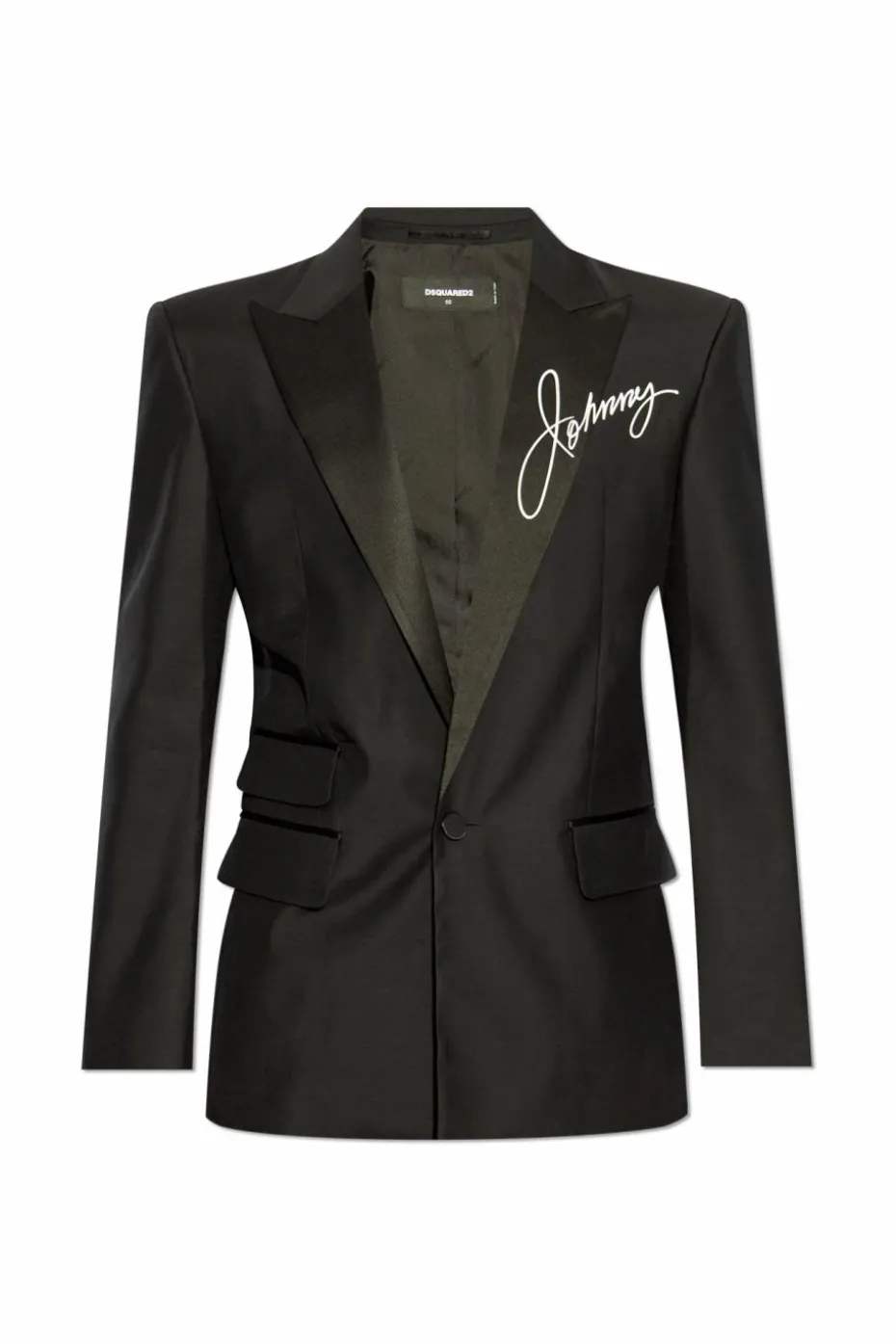 Dsquared2 CZARNY Marynarka z nadrukiem