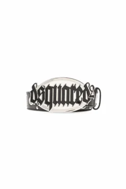 Dsquared2 CZARNY Pasek z logo