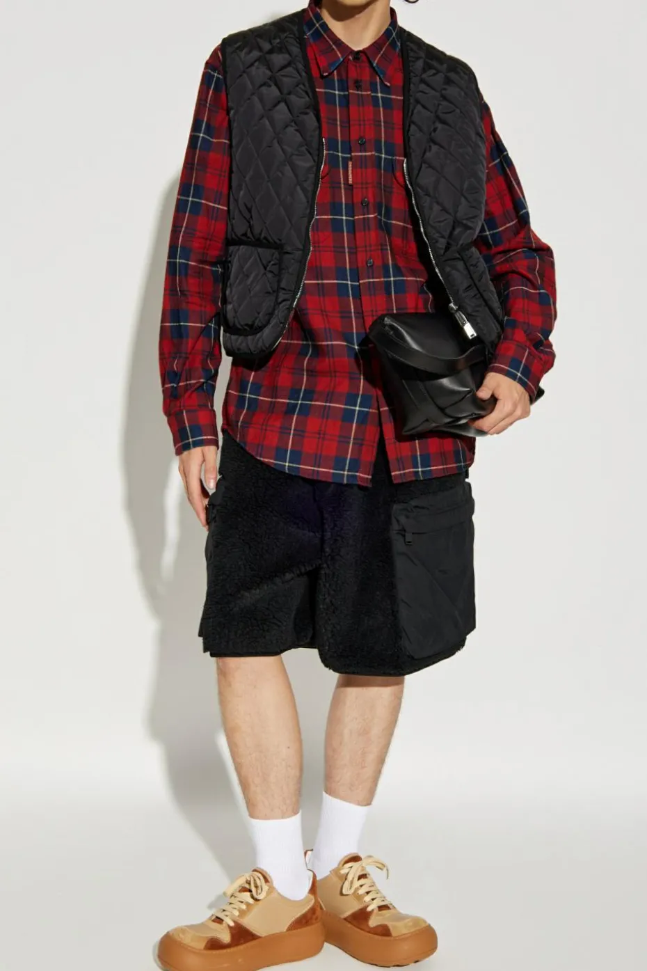 Dsquared2 CZARNY Pikowana kamizelka