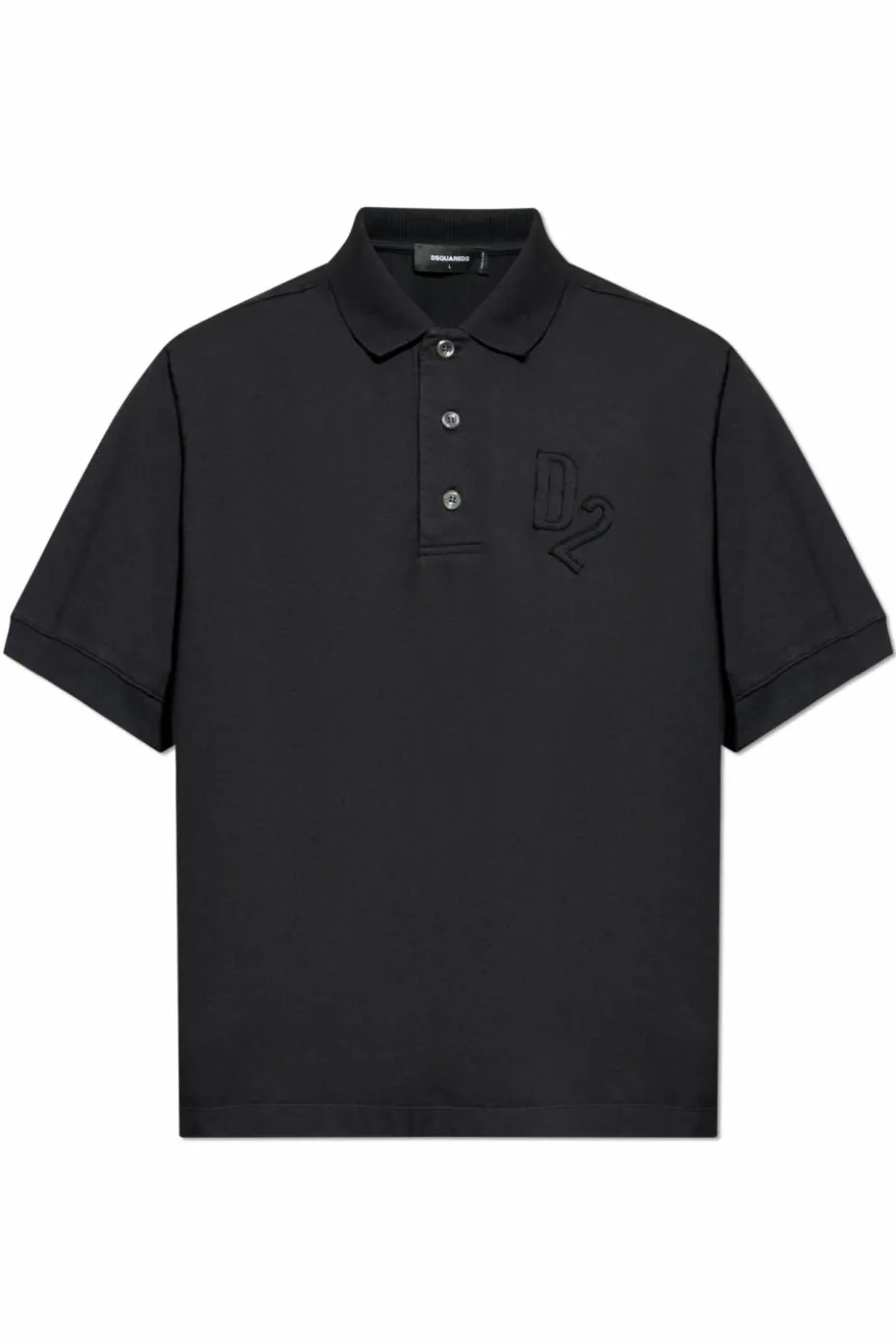 Dsquared2 CZARNY Polo z logo