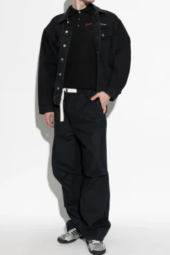 Dsquared2 CZARNY Polo z logo