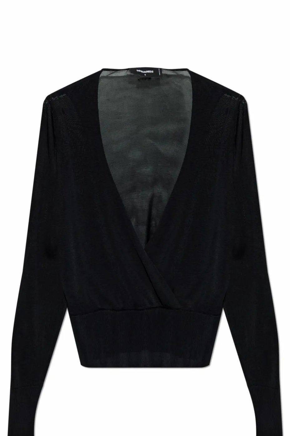 Dsquared2 CZARNY Pulower w dekoltem w serek