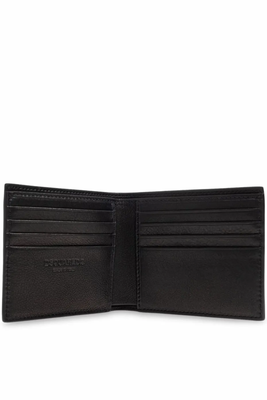 Dsquared2 CZARNY Składany portfel z logo
