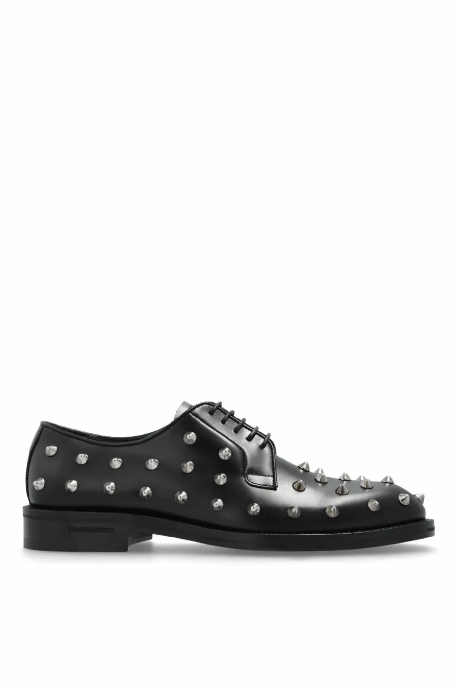 Dsquared2 CZARNY Skórzane buty z ćwiekami