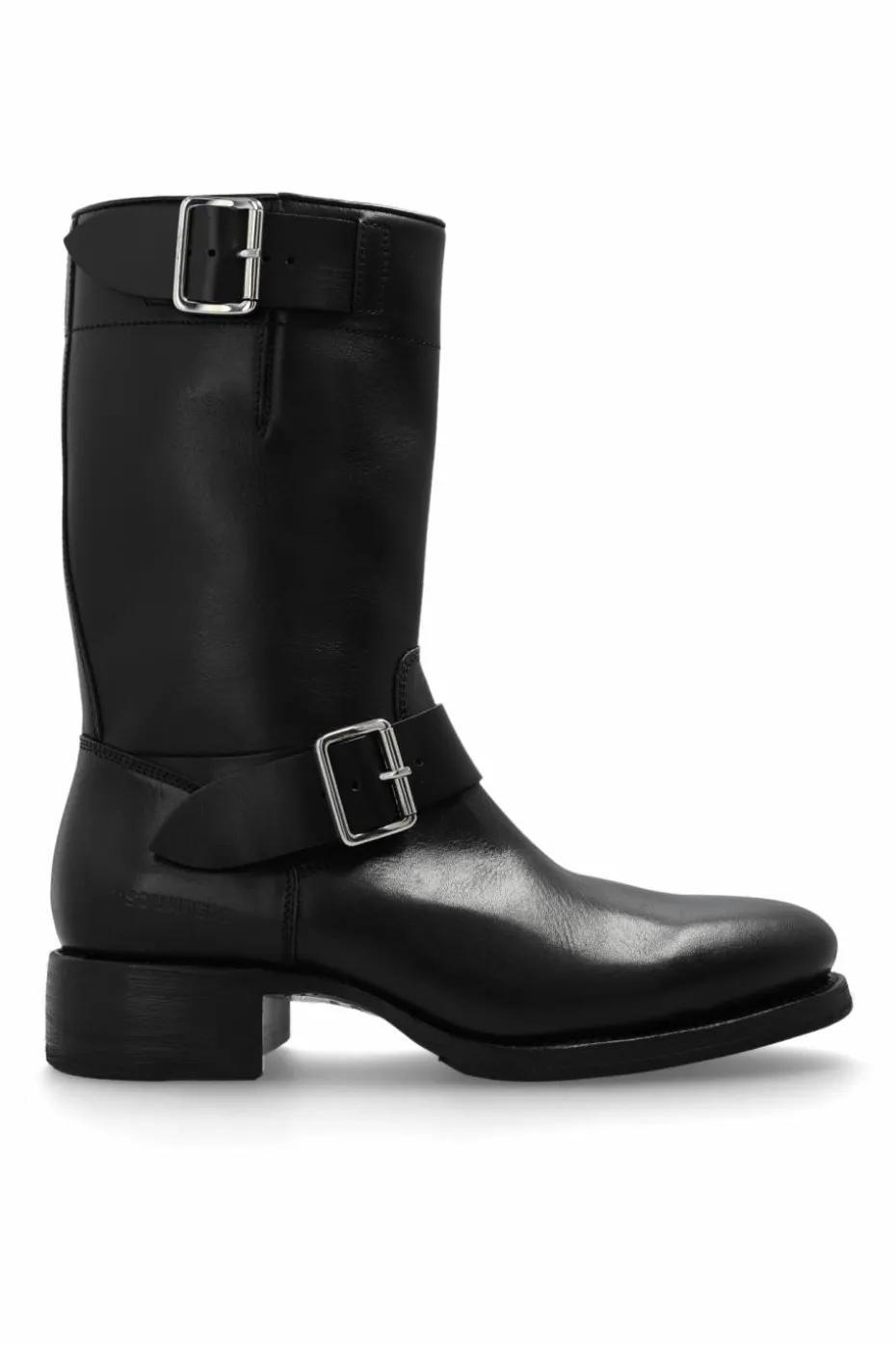 Dsquared2 CZARNY Skórzane botki