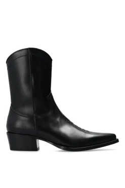 Dsquared2 CZARNY Skórzane botki ‘Wanderer’