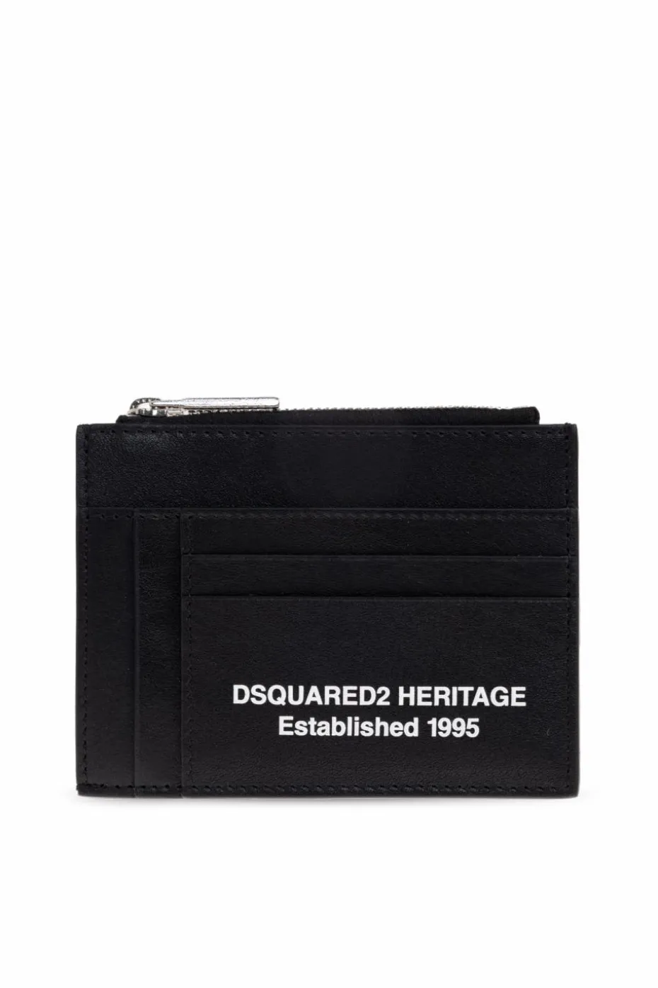 Dsquared2 CZARNY Skórzane etui na karty