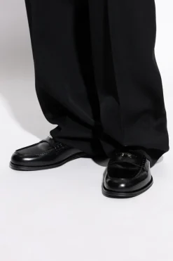 Dsquared2 CZARNY Skórzane loafersy