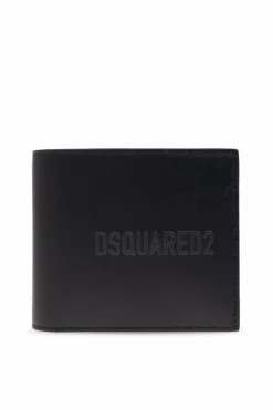 Dsquared2 CZARNY Skórzany portfel